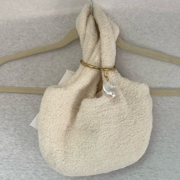 NWT Helen Kaminski Mollis Mini Crème Merino Wool Tote Bag - Picture 1 of 3